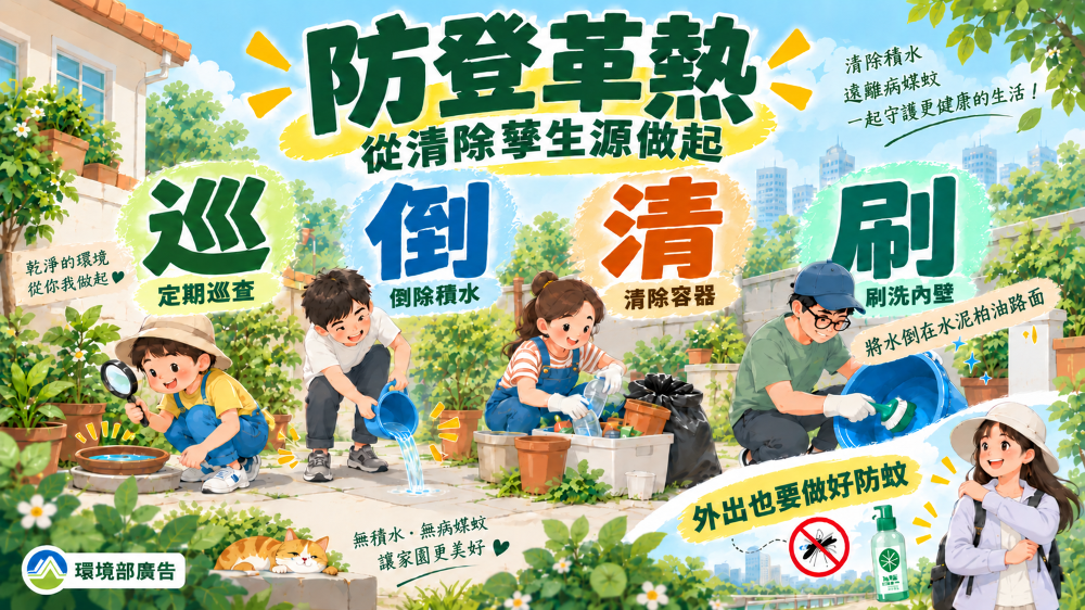 為因應登革熱疫情升溫，請貴校提高警覺嚴防疫情，並善用本縣衛生局線上宣導影片加強衛教推廣。 的代表圖片